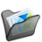 Folder black mypictures Icon